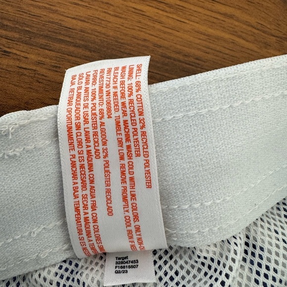 Cat & Jack 12 month Baby Boy Swim Trunks Striped Blue and White Swim Shorts - Picture 4 of 6